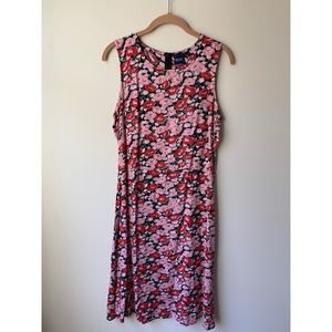 basic editions vintage 90s floral tank dress